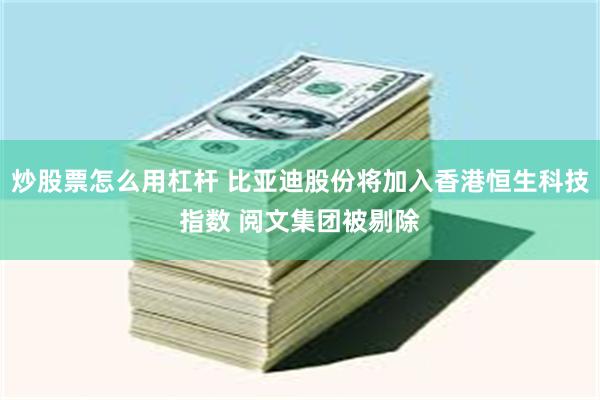 炒股票怎么用杠杆 比亚迪股份将加入香港恒生科技指数 阅文集团被剔除